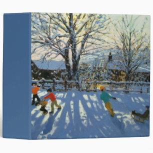 Classeur Amusement dans la neige Tideswell Derbyshire
