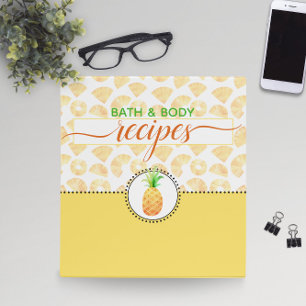 Classeur Ananas Thème Bain & Recettes du corps