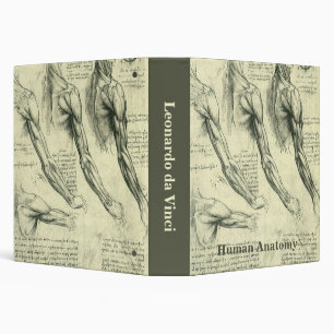 Classeur Anatomie du bras et de l'épaule de Léonard de Vinc