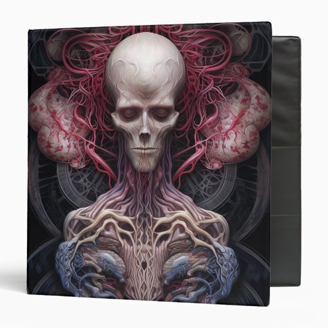 Classeur Anatomie Surréelle Horreur Sci-Fi Art (Devant/Intérieur)