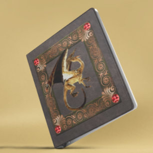 Classeur Ancien Dragon Rustique Médiéval Bijoux en or