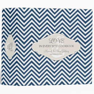 Classeur Ancre nautique moderne Preppy Chevron Stripe