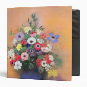 Classeur Anémones et lilas dans un vase bleu, après 1912