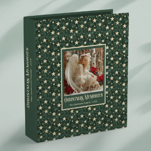 Classeur Ange de Noël rustique Album de souvenirs Rouge Ve