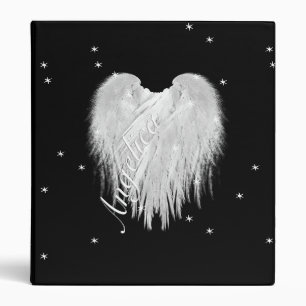 Classeur ANGEL AILES Coeur Étoile noire