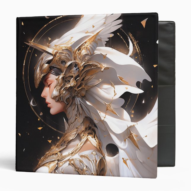 Classeur Angel En Blanc Armor Imaginaire Art (Devant/Intérieur)