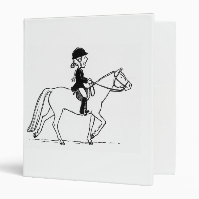 Classeur anglais de cavalier (Devant/intérieur)