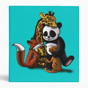 Classeur Animal Fox ours Giraffe Chat