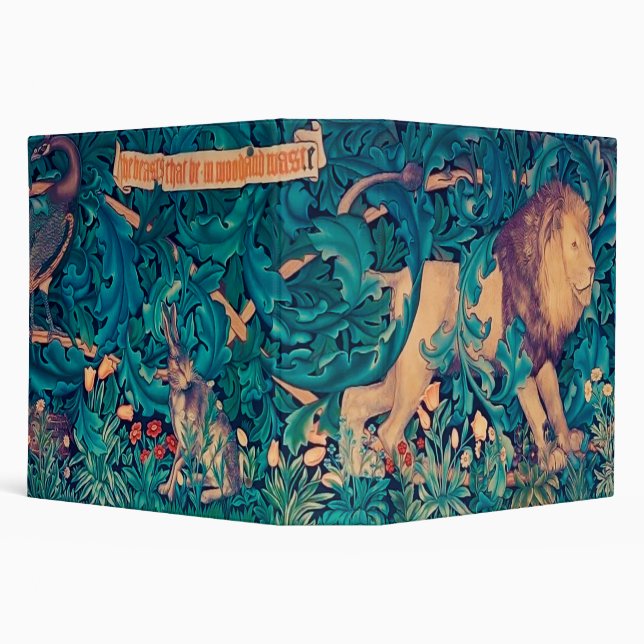 Classeur Animals dans The Forest, William Morris (Arrière-plan)