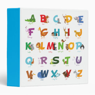 Classeur Animaux d'alphabet d'illustration