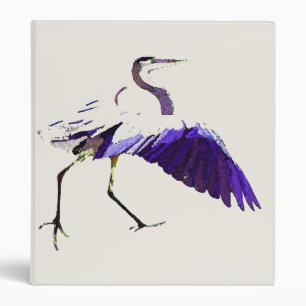 Classeur Animaux de faune d'oiseaux de héron de grand bleu