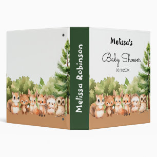 Classeur Animaux de forêt Baby Boy Douche Photo Album