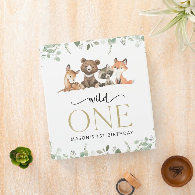 Classeur Animaux des bois, Forêt, Un sauvage, Premier anniv (In Situ)