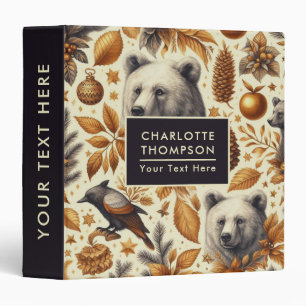 Classeur Animaux d'hiver vintages