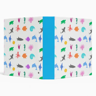 Classeur Animaux marins à motifs