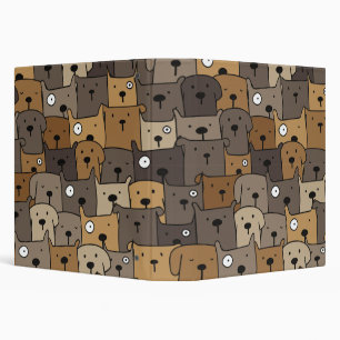Classeur Animaux motifs adorables Chiens Adulte