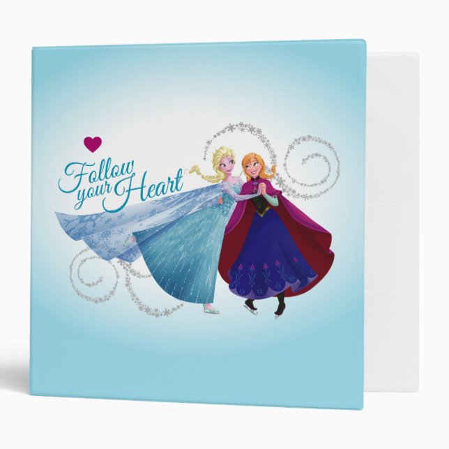 Classeur Anna et Elsa | Amour familial (Devant/intérieur)
