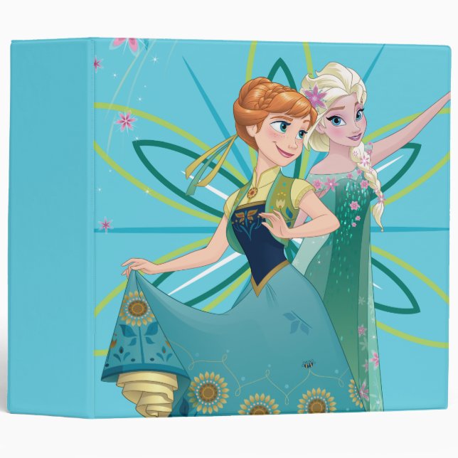 Classeur Anna et Elsa | Célébrer la Sisterhood (Devant/Côté)