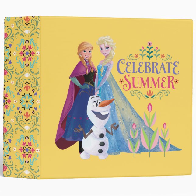 Classeur Anna et Elsa | Célébrer l'été (Devant/Côté)
