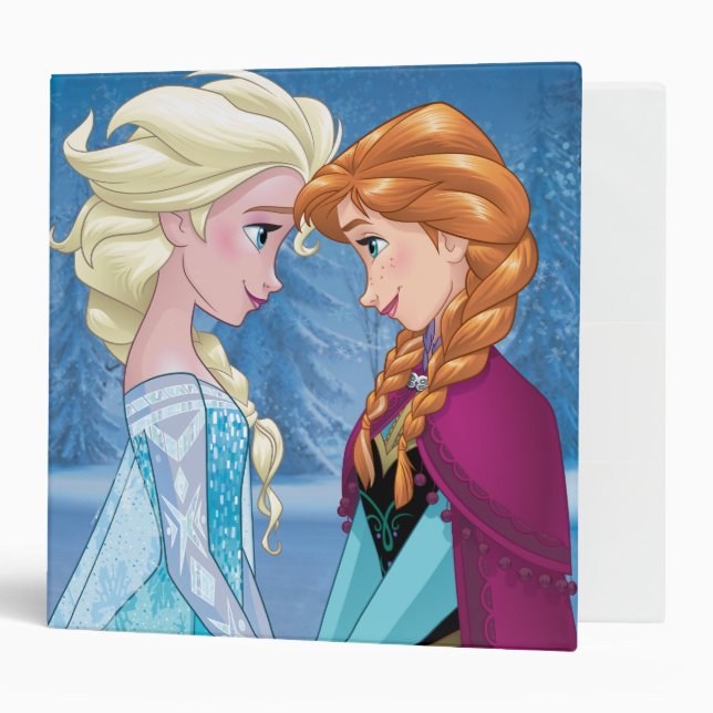 Classeur Anna et Elsa | Ensemble pour toujours (Devant/intérieur)