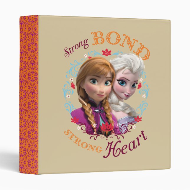 Classeur Anna et Elsa | Fort (Devant/Côté)