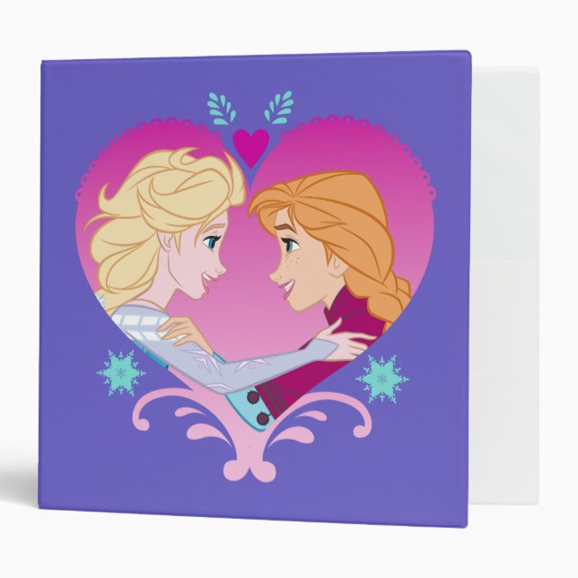 Classeur Anna et Elsa | Forte obligation (Devant/intérieur)