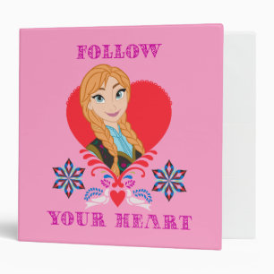 Classeur Anna Portrait en Coeur Rouge