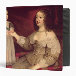 Classeur Anne de l'Autriche avec son fils Louis XIV