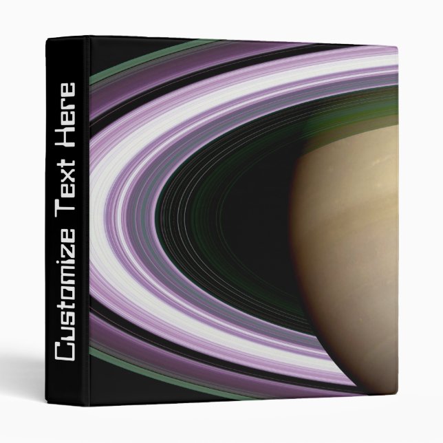 Classeur Anneaux de Saturne (Devant/Côté)