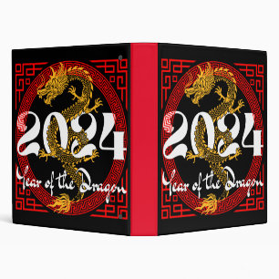 Classeur Année du Dragon 2024 zodiaque chinois