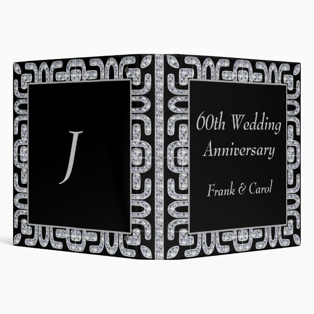 Classeur Anniversaire de mariage de jubilé de diamant (Arrière-plan)
