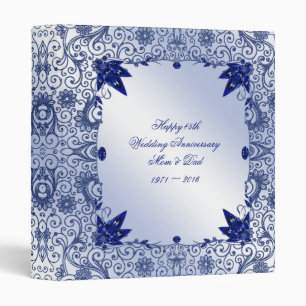 Classeur Anniversaire de mariage de saphir
