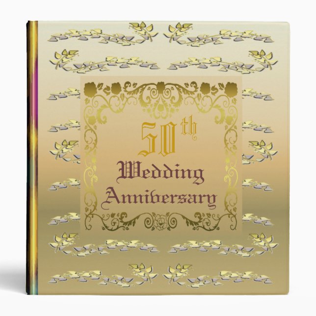 Classeur Anniversaire de mariage d'or (Devant)
