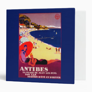 Classeur Antibes Poster Vintage Europe