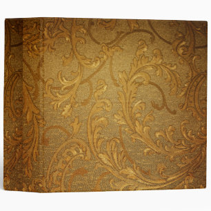 Classeur Antique, or, vintage, damassé, victorieux, floral