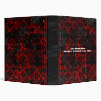 Antique Red Gothic mariage album photo