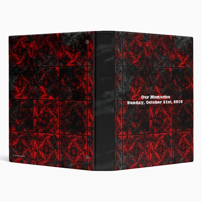 Classeur Antique Red Gothic mariage album photo (Arrière-plan)
