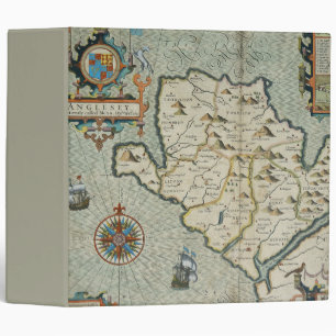 Classeur Antique vieille carte inspirée (7)