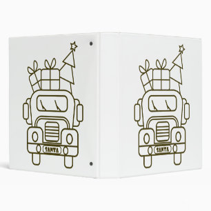 Classeur Aperçu camion de Noël Père Noël voiture vue avant