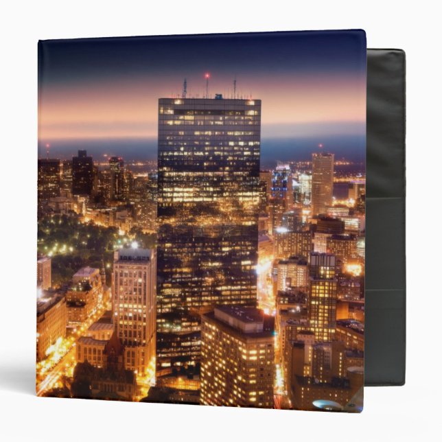 Classeur Aperçu de Boston la nuit (Devant/Intérieur)