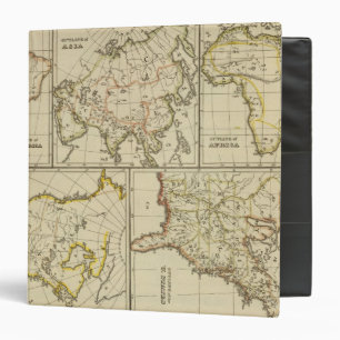 Classeur Aperçu de l'Asie, de l'Amérique du Sud, etc.