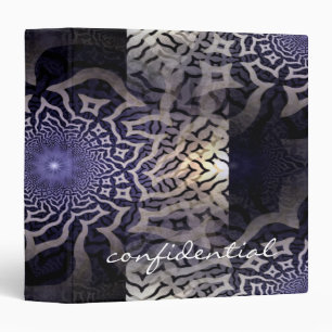 Classeur APOPHYSIS décoration fractale + votre texte   viol