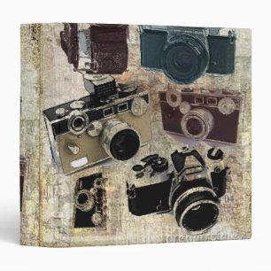 Classeur Appareil-photo grunge de cru de photographie de