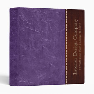 Classeur Apparence en cuir violet