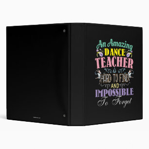 Classeur Appréciation de l'enseignant de ballet - Citation 