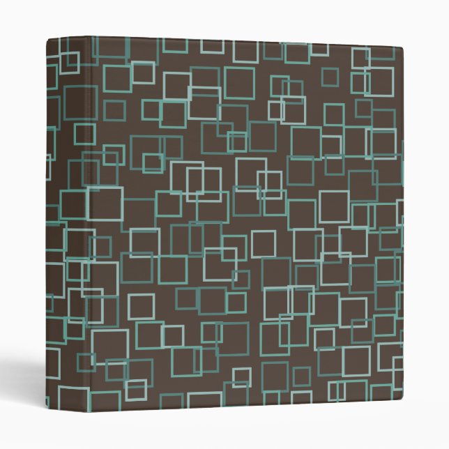 Classeur Aqua Brown Retro (Devant/Côté)