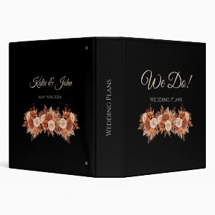 Classeur Aquarelle Automne Élégance Mariage Plans