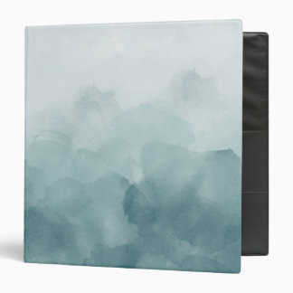 Classeur Aquarelle bleue turquoise tropicale