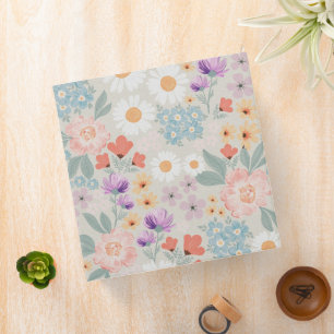 Classeur Aquarelle Boho Rose Floral