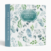 Aquarelle Botanique Eucalyptus Livre de recettes